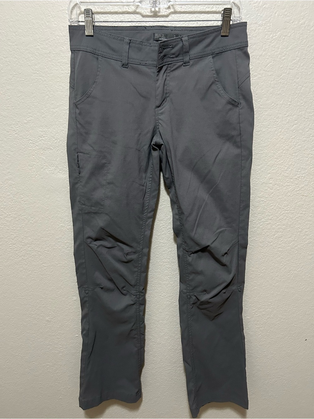 Prana Y2K Gray Low Rise Hiking Pants Size 0 Gorpcore Outdoor